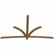 Ekena Millwork Davenport Timber Gable Bracket, Western Red Cedar, 96"W x 56"H x 1 1/2"D x 3 1/2"F, 14/12 Pitch GBW096X56X0204DAV00SWR - alternate 3